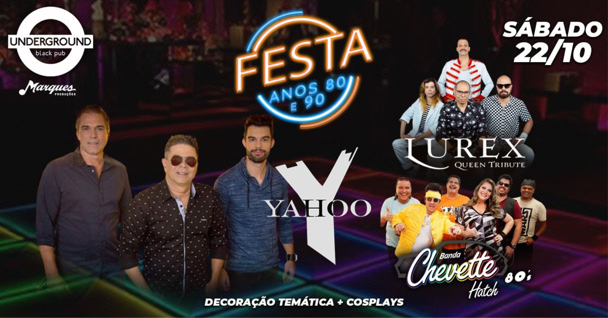 Festa ANOS 80 e 90!