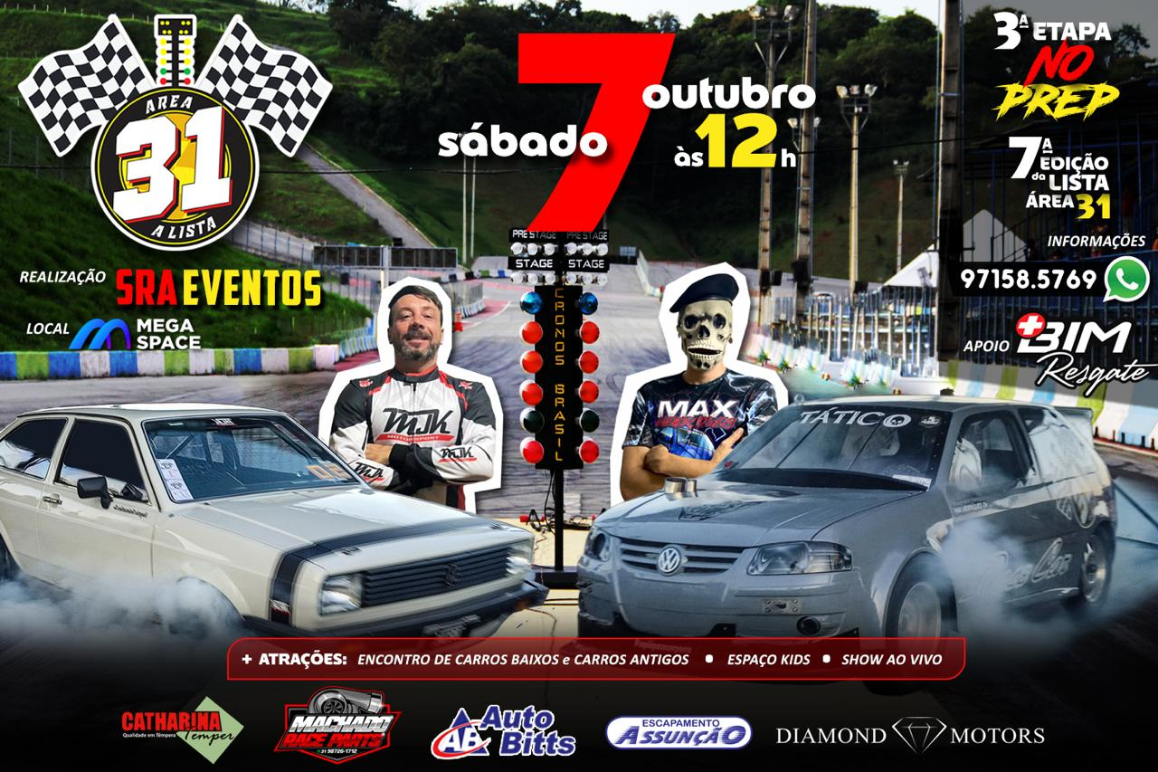 ARRANCADA NO AUTÓDROMO MEGA SPACE 7ª  EDIÇÃO ÁREA 31